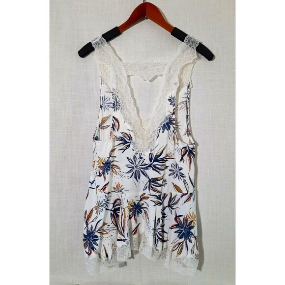 Free People Intimates Romantic Feminine Lace Trim Floral Baby Doll SZ X-Small - Picture 6 of 16